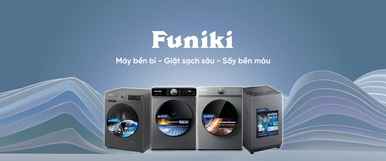 Máy giặt Funiki độ bền cao, công nghệ giặt hiện đại