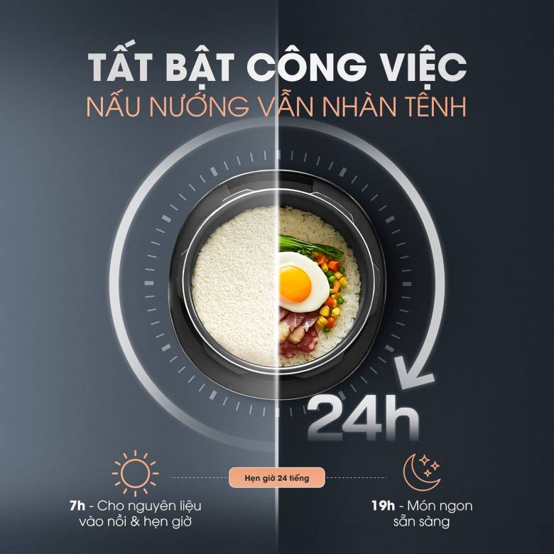  Nồi áp suất điện Kalite KPC5001 5L - Hẹn giờ linh hoạt 24 giờ