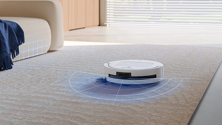 Robot hút bụi lau nhà Ecovacs T80 OMNI - trắng pin dài