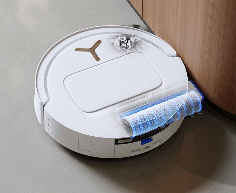 Robot hút bụi lau nhà Ecovacs T80 OMNI Trắng khăn lau mở rộng