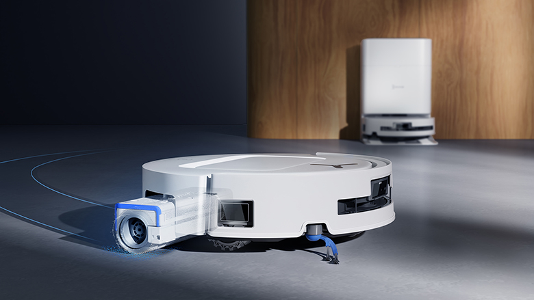 Robot hút bụi lau nhà Ecovacs T80 Omni màu trắng thanh lịch