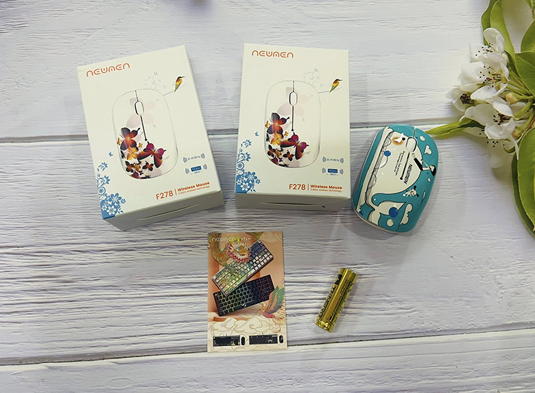  Newmen F278 Butterfly trắng  pin AA