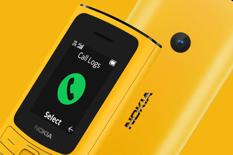 Điện thoại Nokia 110 4G TA-1376 DS VN Vàng - Nghe gọi chất lượng cao VoLTE