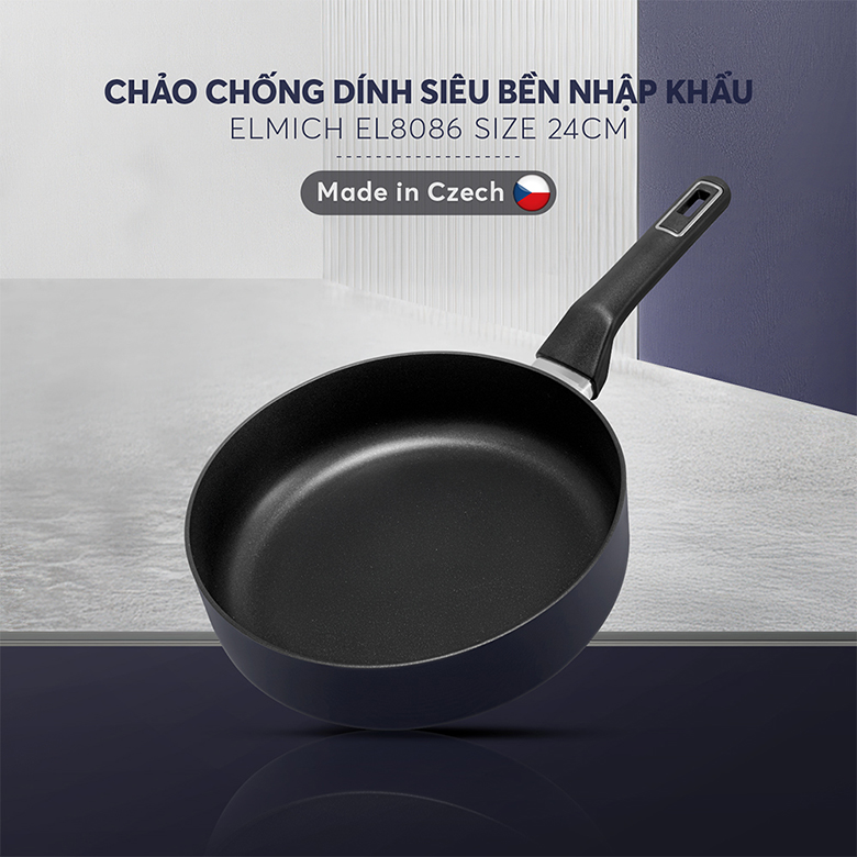 Thiết kế hiện đại - Chảo chống dính nhập khẩu Elmich EL8086 