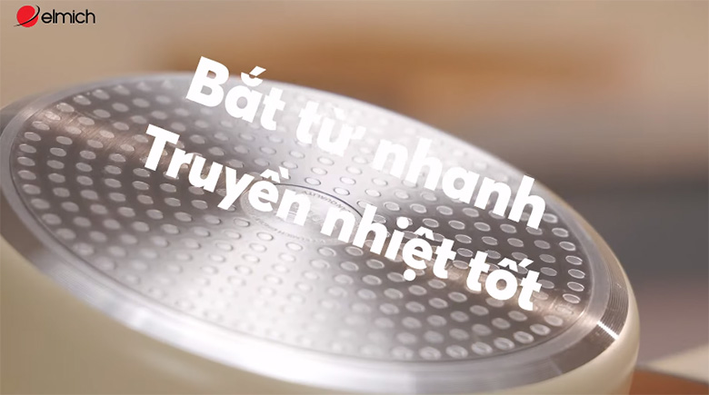 Đáy từ thế hệ mới - Bộ nồi chống dính Ceramic Elmich EL5240BE01