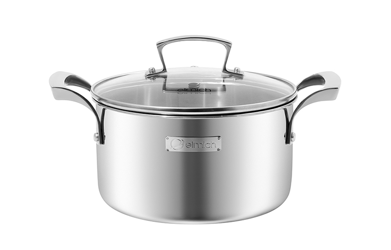 Chất liệu inox 304 - Bộ nồi inox liền khối Elmich Premium EL3100