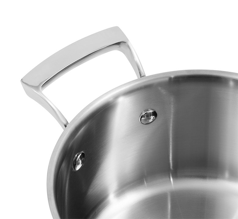 Tay cầm bằng inox - Bộ nồi inox liền khối Elmich Premium EL3100