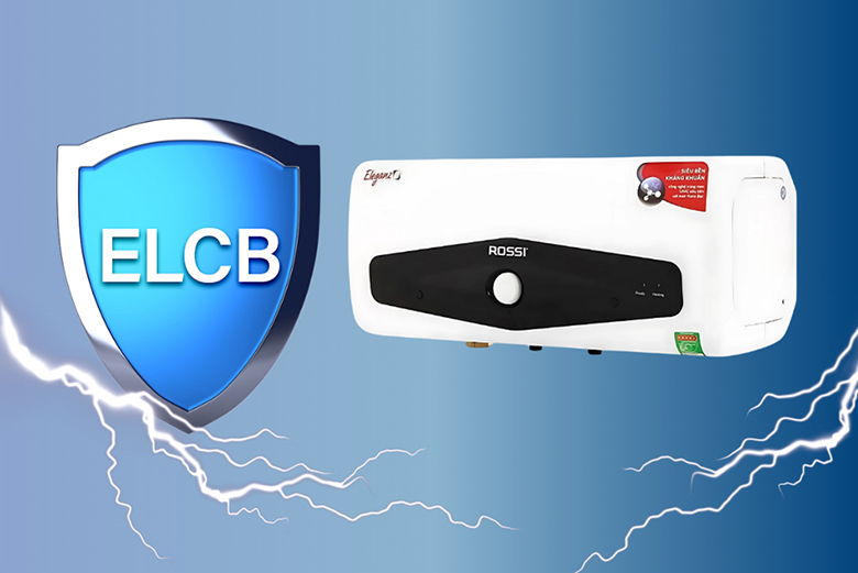 An toàn tuyệt đối - Bình nước nóng gián tiếp Rossi Eleganz-C 20 lít 2500W REC20SL