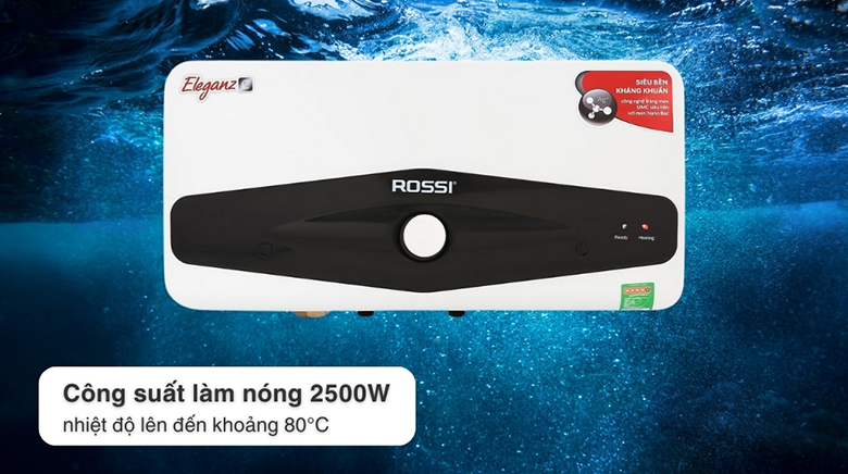 Công suất 2500W - Bình nước nóng gián tiếp Rossi Eleganz-C 20 lít 2500W REC20SL