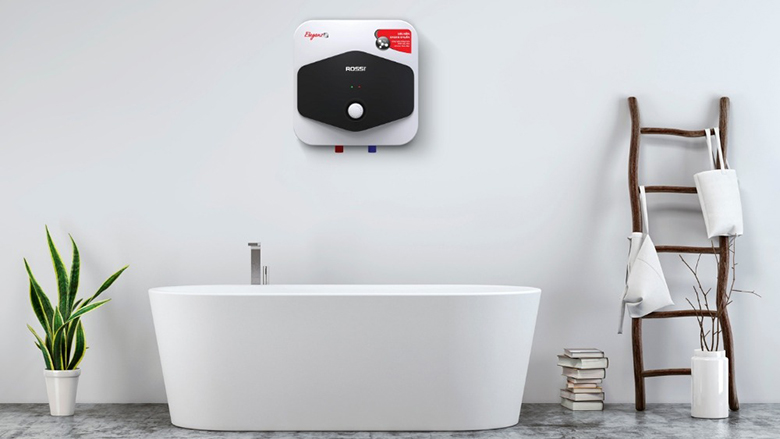 Thiết kế gọn đẹp - Bình nước nóng gián tiếp Rossi Eleganz-C 15 Lít REC15SQ