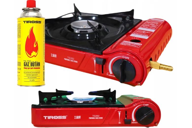 Bếp Gas du lịch Tiross TS262 - Sử dụng gas lon Butane
