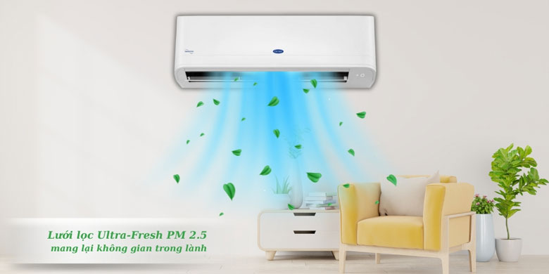 Điều hòa Carrier với lưới lọc Ultra-Fresh