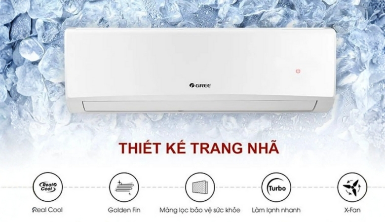 Điều hoà Gree thiết kế có tính thẩm mỹ cao