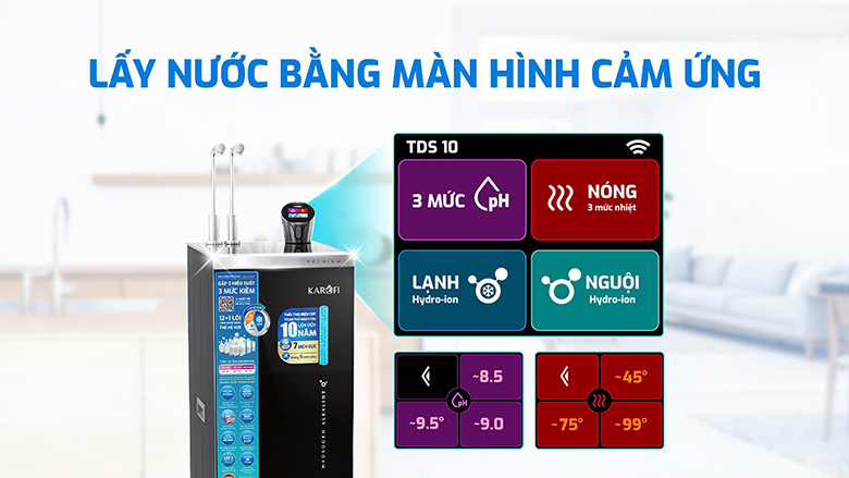 Máy lọc nước Karofi KAE-S88 PROMAX 13 lõi điều khiển cảm ứng