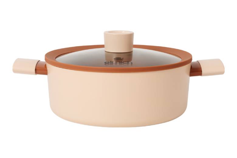 Nồi chống dính Ceramic Elmich Mocha EL5539MC24 Size 24cm