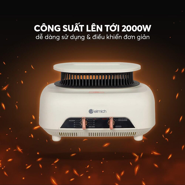 Công suất mạnh mẽ - Tủ sấy quần áo Elmich CDE-8642