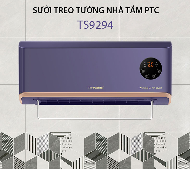 Sưởi nhà tắm treo tường PTC Tiross TS9294