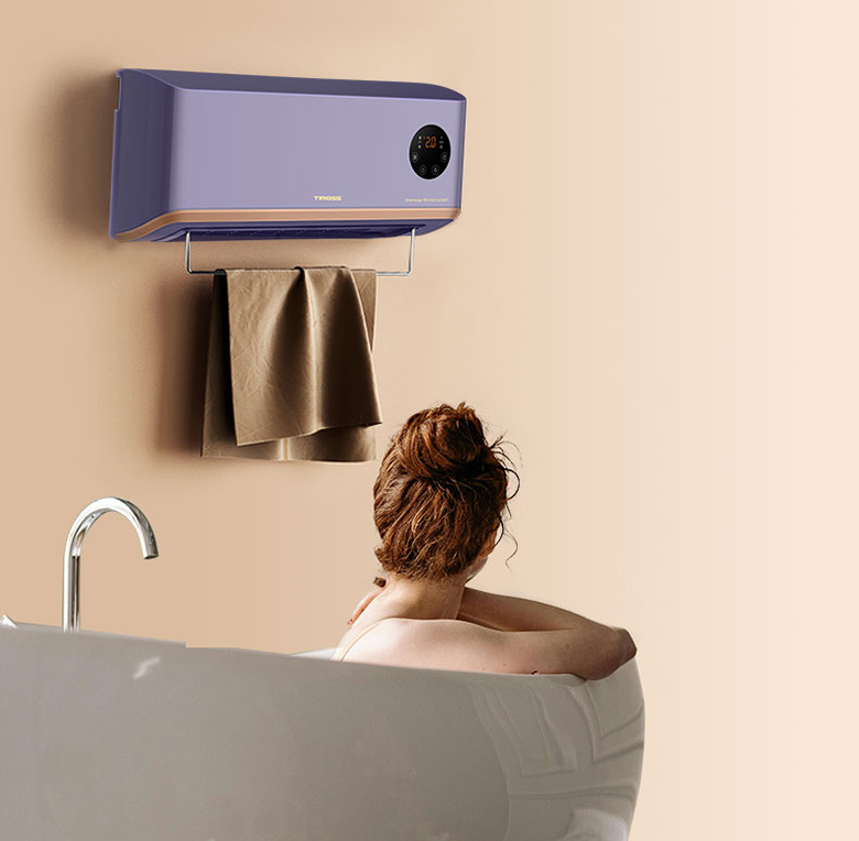 Sưởi nhà tắm treo tường PTC Tiross TS9294 có thanh treo quần áo