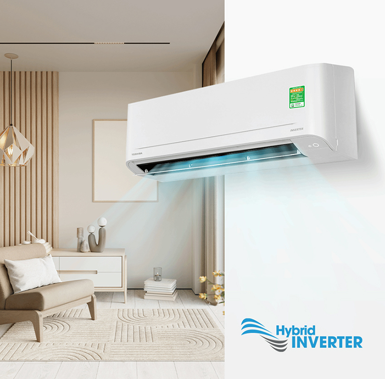Làm lạnh nhanh - Điều hoà Toshiba Inverter 12000 BTU RAS-H13S5KCV2G-V