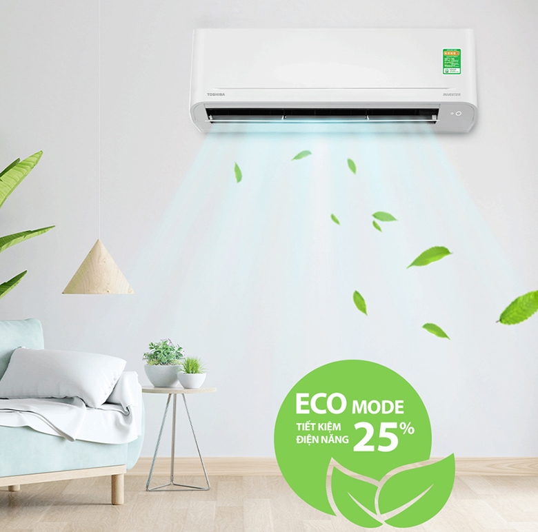 Tiết kiệm điện - Điều hoà Toshiba Inverter 12000 BTU RAS-H13S5KCV2G-V