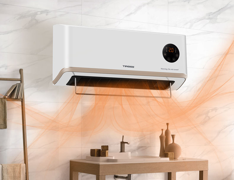 Sưởi nhà tắm treo tường PTC Tiross TS9293 điều khiển cảm ứng
