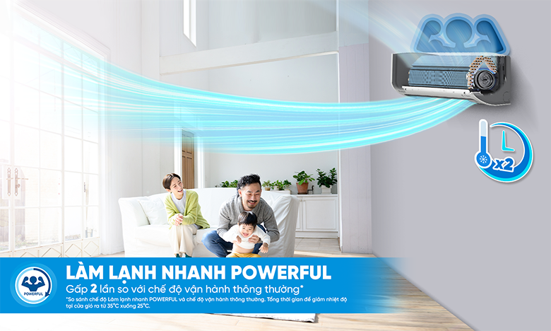 Làm lạnh nhanh - Điều hòa Daikin 1 chiều Inverter 9200 BTU FTKB25ZVMV
