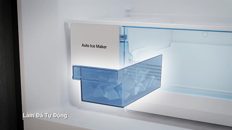 Tủ lạnh Hitachi Inverter 407 lít HRTN6443SAGBKVN làm đá tự động