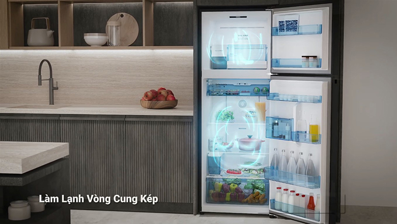 Tủ lạnh Hitachi HRTN6443SAGBKVN - Công nghệ làm lạnh vòng cung