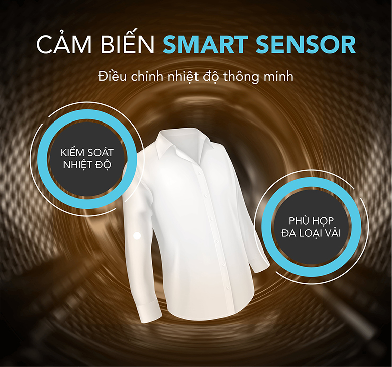 Cảm biến thông minh - Máy sấy thông hơi Funiki 10kg HD V6100AG