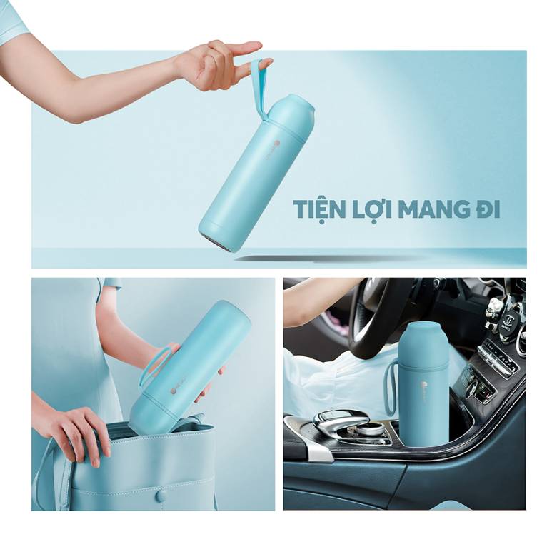  Bình giữ nhiệt inox 316 Elmich EL8306AB 500ml - Thuận tiện mang theo đến mọi nơi