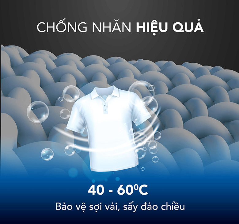 Chống nhăn hiệu quả - Máy sấy thông hơi Funiki 8kg HD V680AW