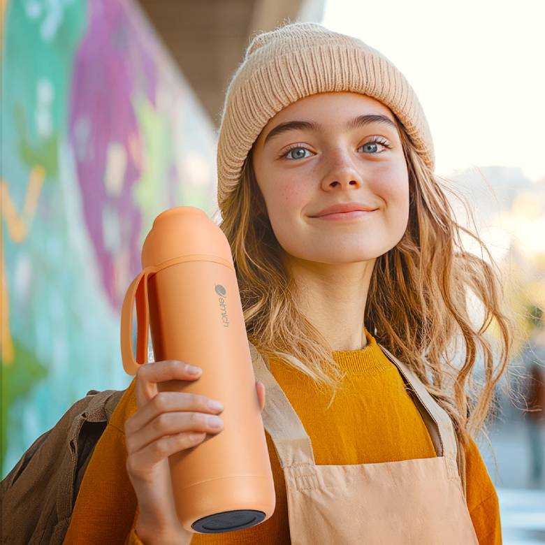 Bình giữ nhiệt inox 316 Elmich EL8306PF - Dễ dàng cầm nắm bằng một tay