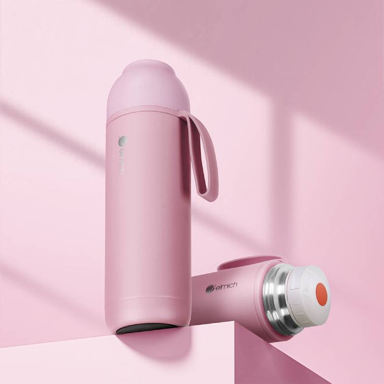 Bình giữ nhiệt inox 316 Elmich EL8306PK 500ml - Chống trầy xước nhờ lớp sơn tĩnh điện cao cấp