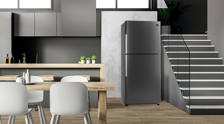 Tủ lạnh Sharp Inverter 430 lít SJ-XP470AE-DS cửa tủ thép