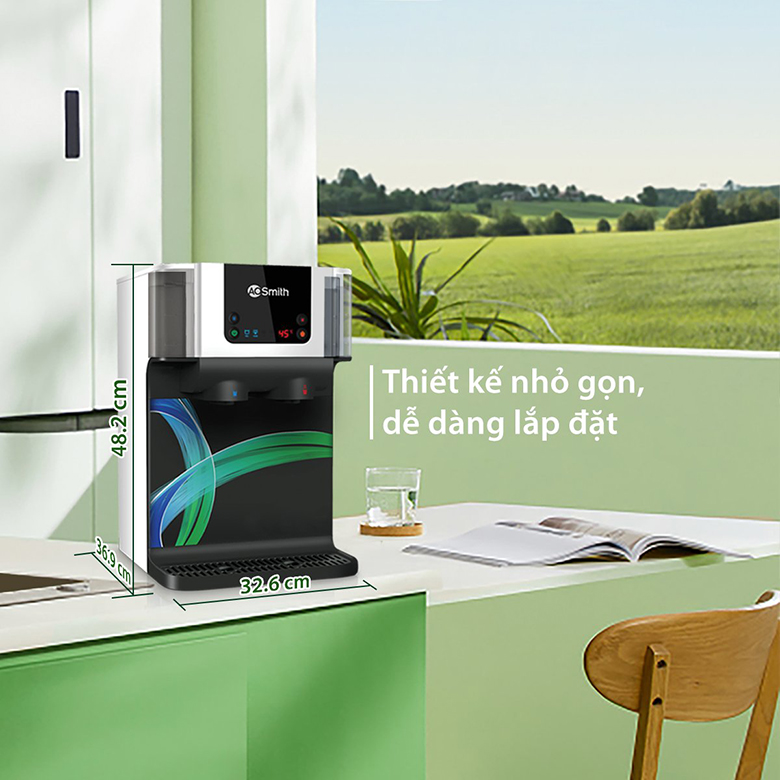 Máy lọc và làm nóng nước A.O Smith ECO-AOC75PUR nhỏ gọn