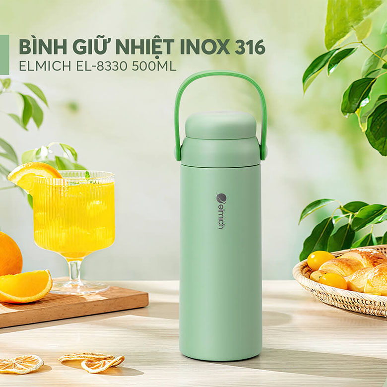 Bình giữ nhiệt inox 316 Elmich EL8330 dung tích 500ml