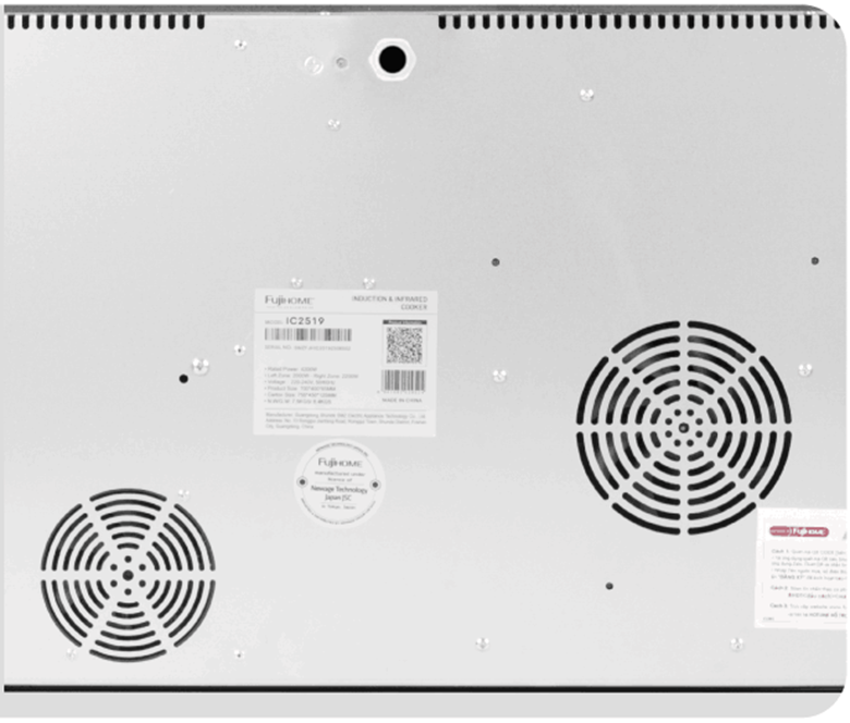  Fujihome IC2519 có hệ thống quạt tản nhiệt DC