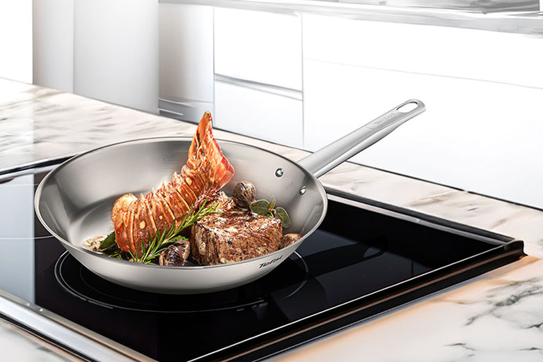 Truyền nhiệt nhanh và đều - Chảo Inox cao cấp Professional Tefal B9210295, 20cm