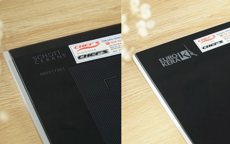 Bếp từ Chef’s với kính cường lực cao cấp Schott Ceran, EuroKera