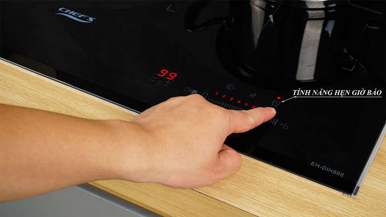 Bếp từ Chef’s hẹn giờ báo tắt bếp an toàn