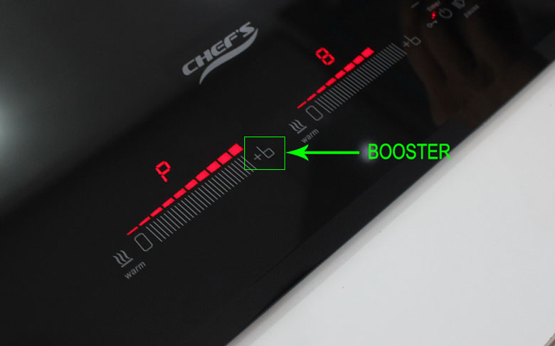 Bếp từ Chef’s nấu nhanh với Booster