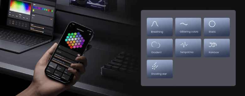  Loa Edifier Bluetooth QD25 trắng - Hiệu ứng đèn LED thời trang