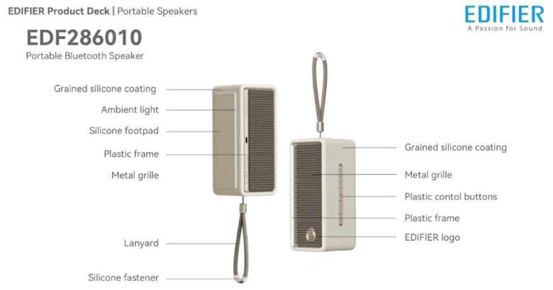  Loa Edifier di động Edifier ES60 đen- Kết nối linh hoạt