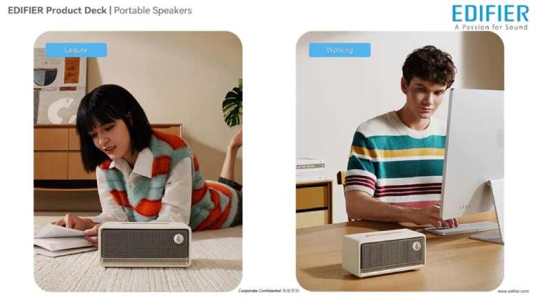  Loa Edifier di động Edifier ES60 đen - Thiết kế xách tay gọn nhẹ