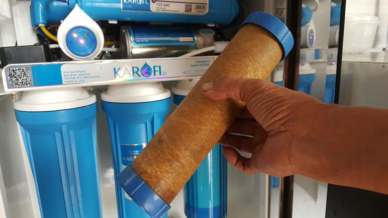 Lỗi Er4 máy lọc nước Karofi - Cần vệ sinh và thay lõi lọc