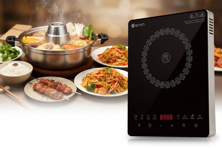 Bếp hồng ngoại Elmich phù hợp nấu ăn ít người