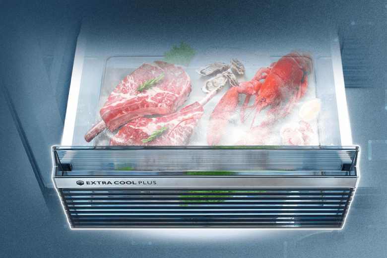 Tủ lạnh Multi Door Sharp Inverter 572 lít SJ-FXP650VG-SL - Ngăn Extra Cool Plus 