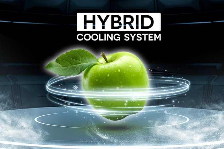 Tủ lạnh Multi Door Sharp Inverter 572 lít SJ-FXP650VG-SL - Làm lạnh kép Hybrid-cooling