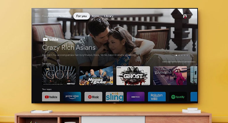 Đánh giá Tivi Sony 55X75k: Hệ điều hành