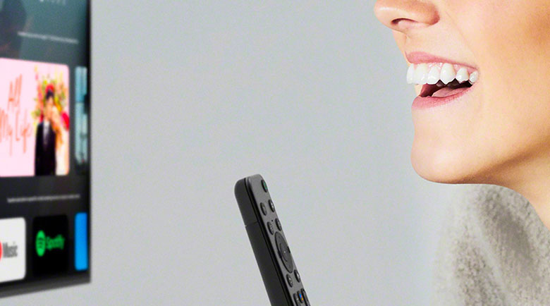 Đánh giá Tivi Sony 55X75k: Hỗ trợ tìm kiếm giọng nói